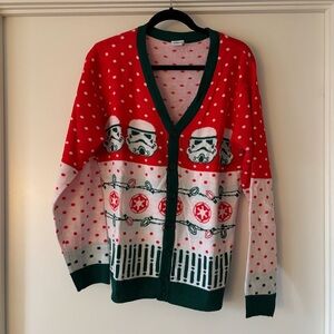 Star Wars Festive Red and White Cardigan